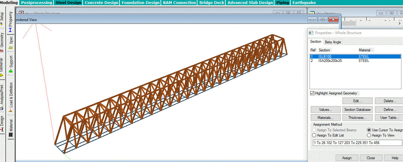 New! Bridge Design Using Staad Pro .12